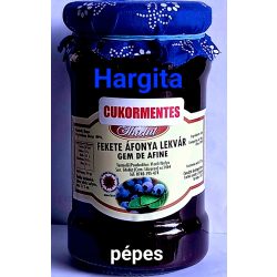   Kézműves Székely cukormentes lekvár - ERDEI FEKETE ÁFONYA 310 g - 100 % gyümölcs, édesítőszer nélkül, sűrítőanyag nélkül (PÉPES)