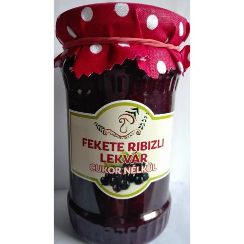 Kézműves Székely cukormentes lekvár - Fekete ribizli 310g - 100 % gyümölcs, édesítőszer nélkül