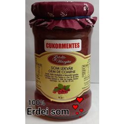  Kézműves Székely cukormentes lekvár - ERDEI SOM 310g - 100 % gyümölcs, édesítőszer nélkül, sűrítőanyag nélkül