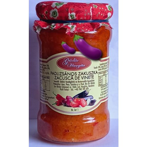 Kézműves Székely Prémium Füstös Padlizsános Zakuszka 310 ml 
