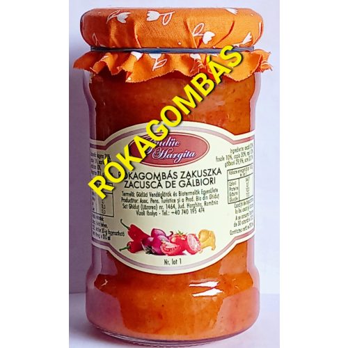 Kézműves Székely Prémium Rókagombás Zakuszka 310 ml 