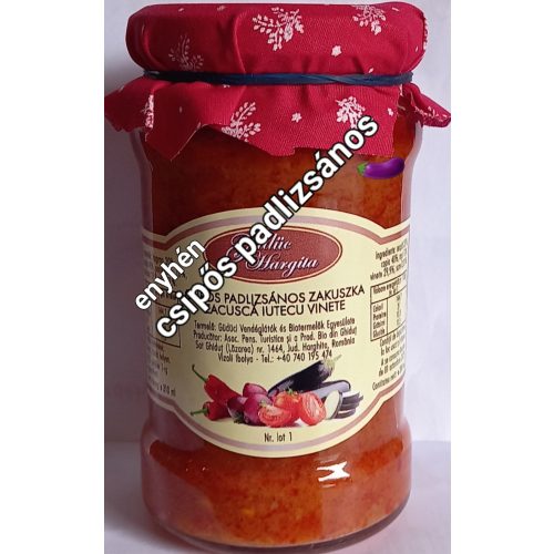 Kézműves Székely Prémium enyhén csípős Füstös Padlizsános Zakuszka 310 ml