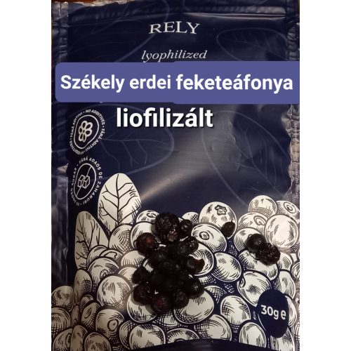 Gyergyóremetei liofilizált (fagyasztva szárított) ERDEI FEKETE ÁFONYA - 30 g