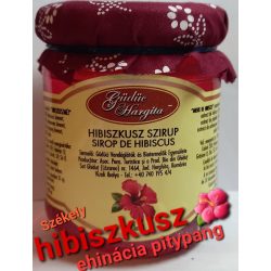   Kézműves székely VÖRÖS HIBISZKUSZ szirup PITYPANGGAL és EHINÁCIÁVAL (IMMUNDOKTOR)  200 ml