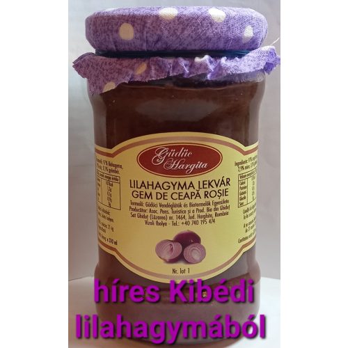 Kézműves székely lekvár - Mézes Lilahagyma 310 g