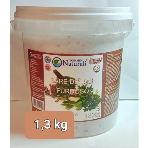 Prémium Parajdi fürdősó, vödrös - 1,3 kg - Gyógynövényes praktikus visszazárható csomagolásban
