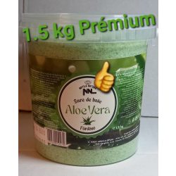   Prémium Parajdi fürdősó, vödrös - 1,5 kg  EXTRA KISZERELÉS -  Aloe Vera - praktikus visszazárható csomagolásban