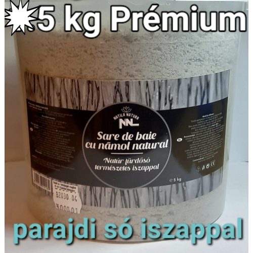 PARAJDI SÓISZAPOS NATÚR fürdősó, vödrös - 5 kg  praktikus visszazárható csomagolásban