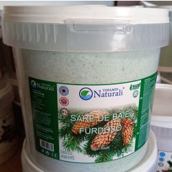   Prémium Parajdi fürdősó, vödrös - 5 kg -  Prémium Jegenyefenyő illóolajjal- praktikus visszazárható csomagolásban