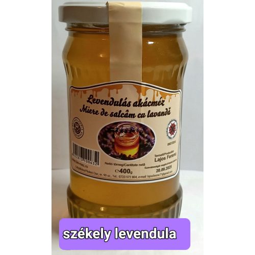 Prémium Székelyföldi Levendulás Akácméz 400 g LF