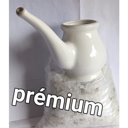 KICSI KERÁMIA PARAJDI SÓTERÁPIÁS  INHALÁTOR - 0,5 kg - nagyszemű parajdi sóval