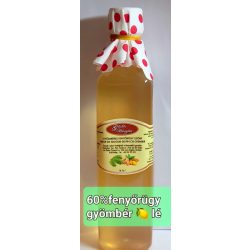   Kézműves székely FENYŐRÜGY szörp FRISS GYÖMBÉRREL és CITROMLÉVEL - 500 ml  (MEGHŰLÉS DOKTOR)